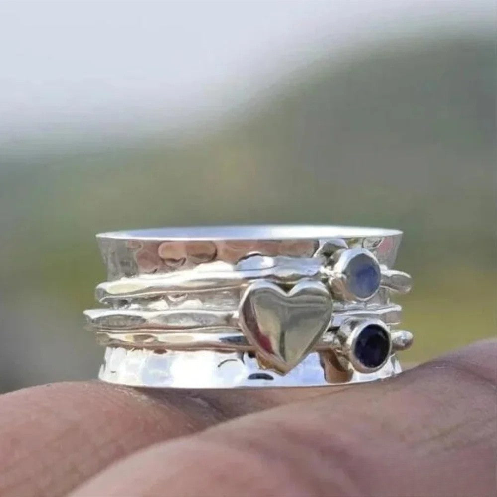 Hjerteformet Spinner-ring.