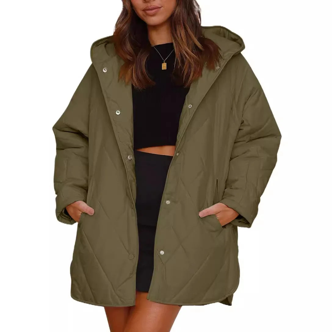 CORVAYA™ – OVERSIZE VINTERJAKKE MED HÆTTE