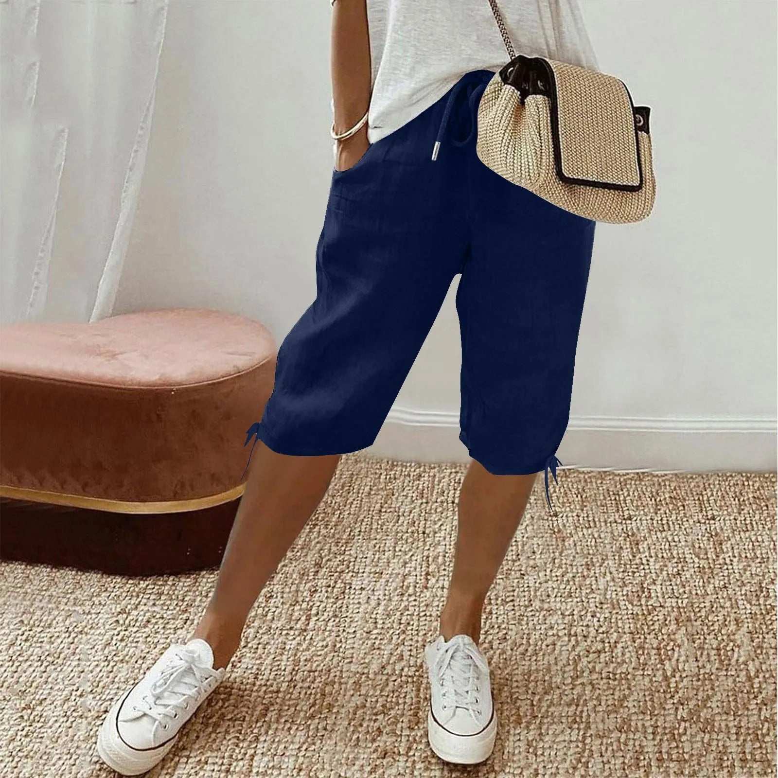 Lene™ | Stilfulde hørshorts.