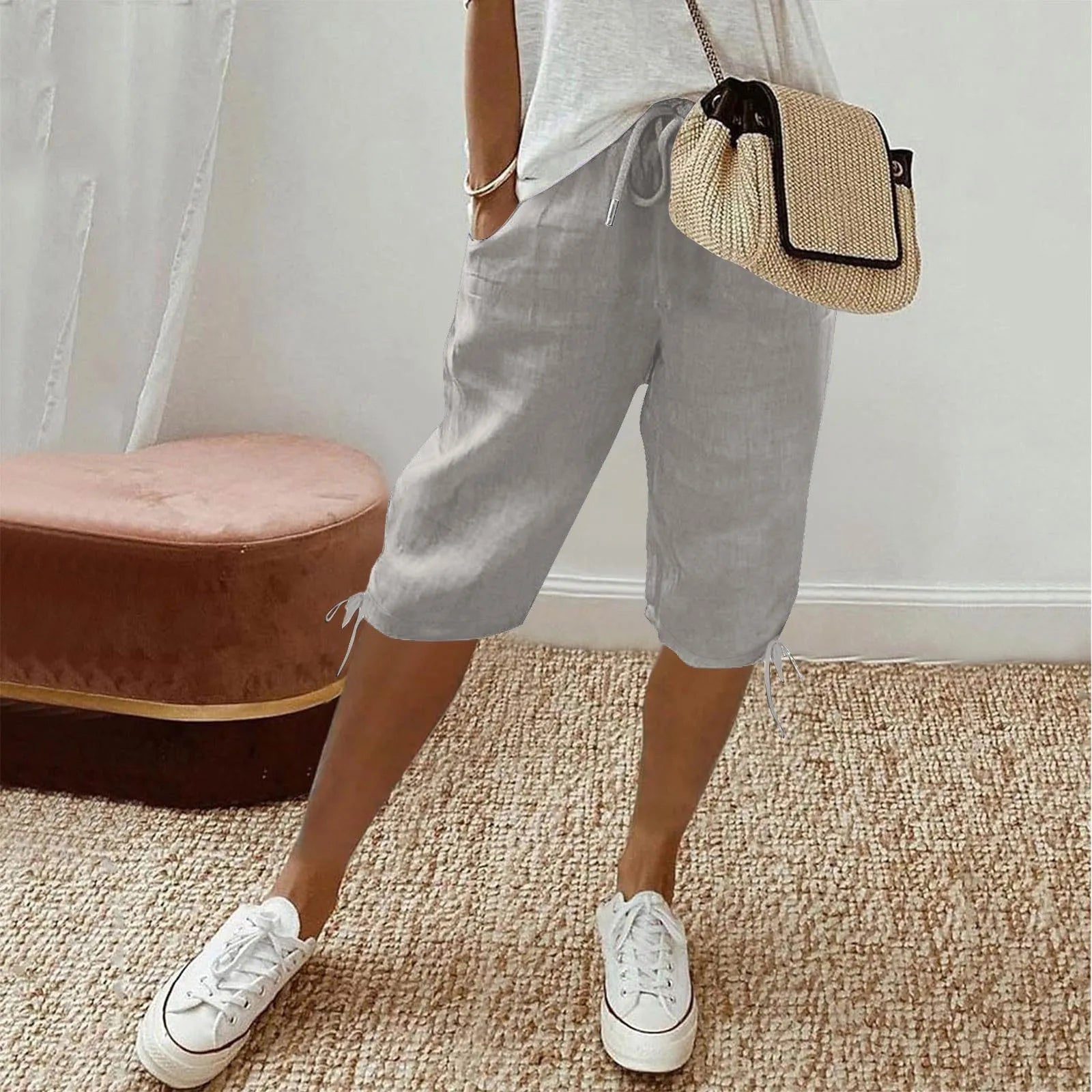 Lene™ | Stilfulde hørshorts.