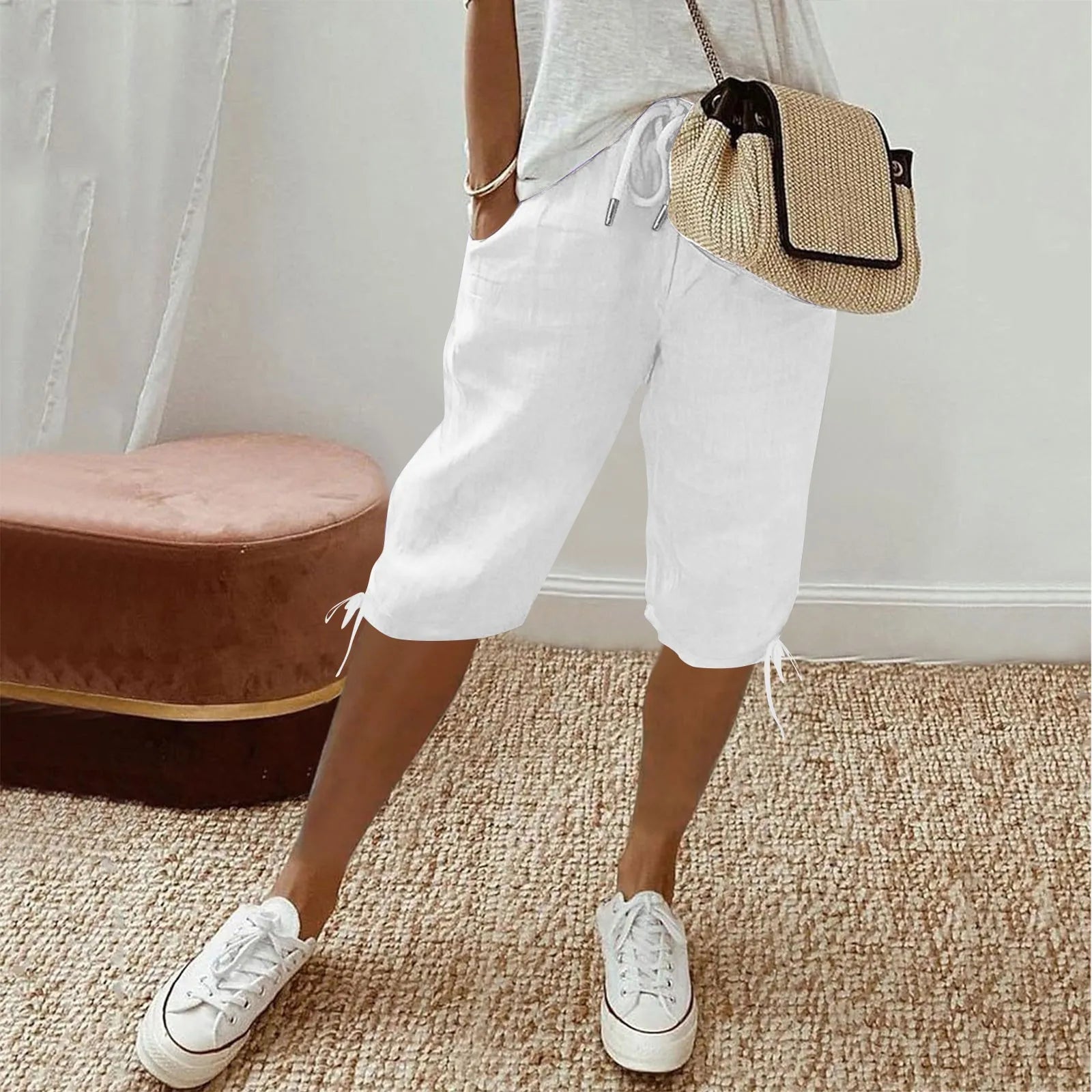 Lene™ | Stilfulde hørshorts.