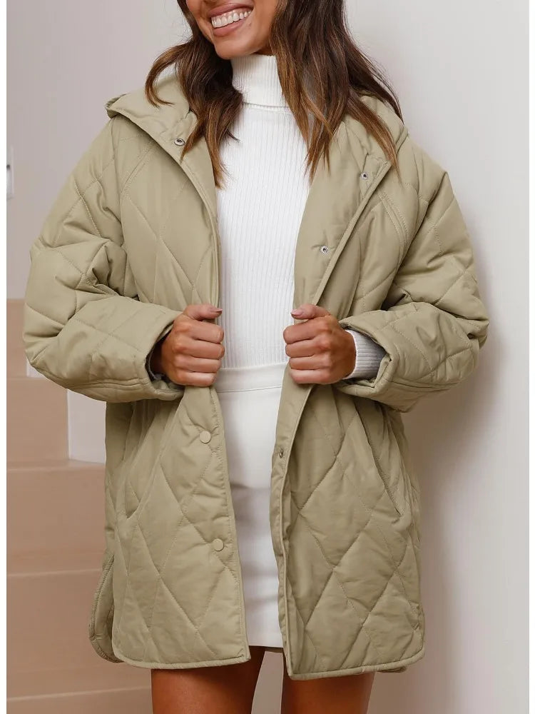 CORVAYA™ – OVERSIZE VINTERJAKKE MED HÆTTE