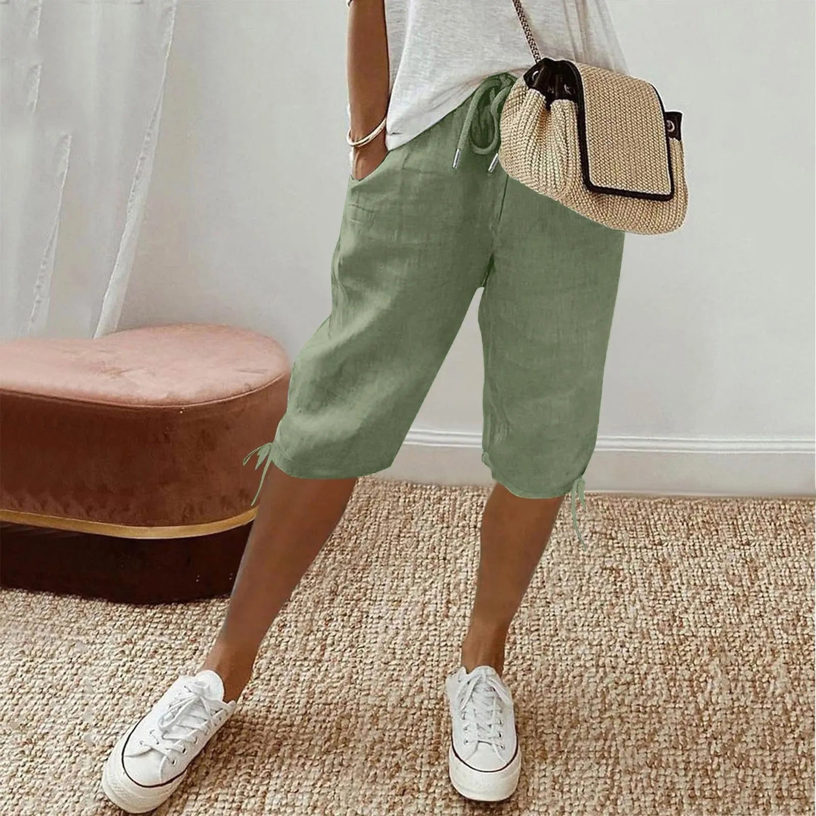 Lene™ | Stilfulde hørshorts.