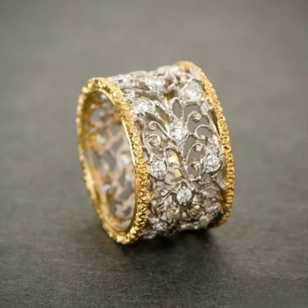 Retro Zirkonia Ivy-ring