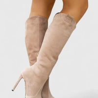 Beige fløjl