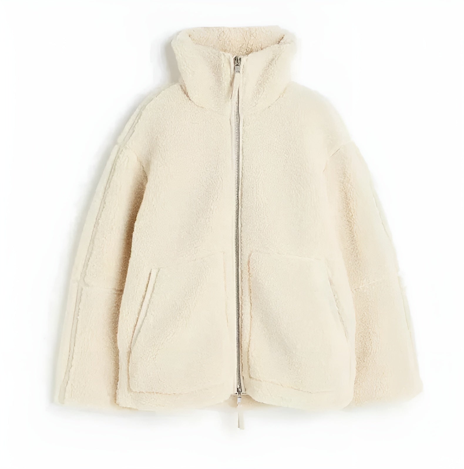 ROSE™ – DAMER JAKKE I OVERSIZE TEDDY MED LYNÅS