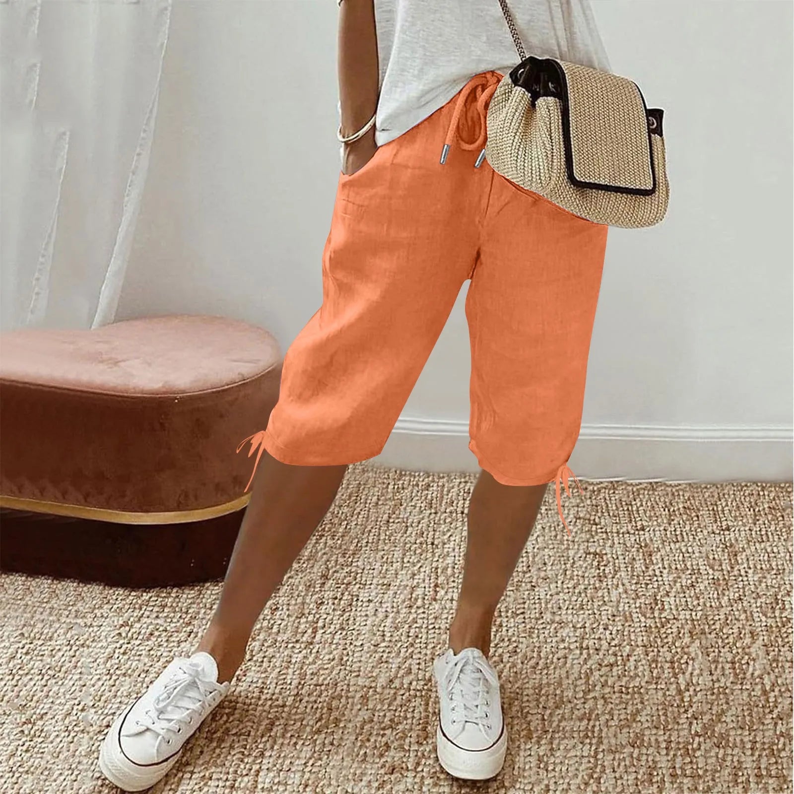 Lene™ | Stilfulde hørshorts.
