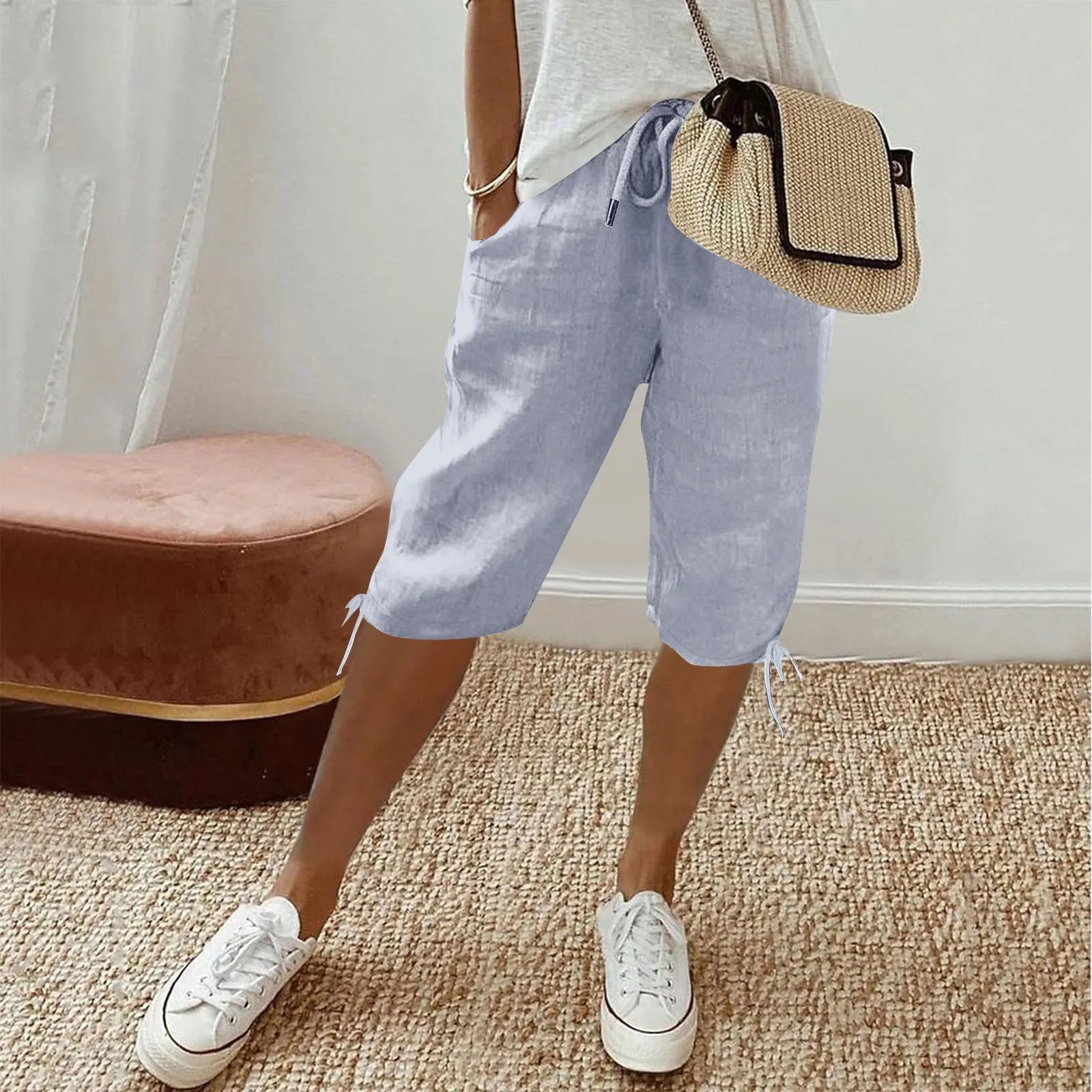 Lene™ | Stilfulde hørshorts.