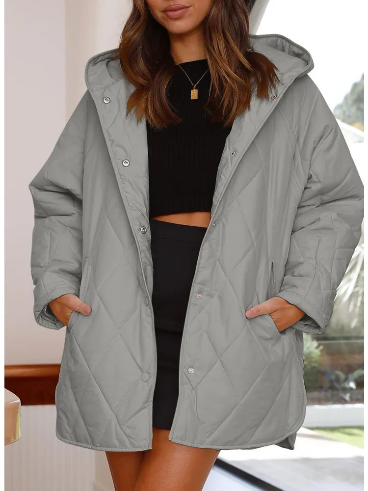 CORVAYA™ – OVERSIZE VINTERJAKKE MED HÆTTE