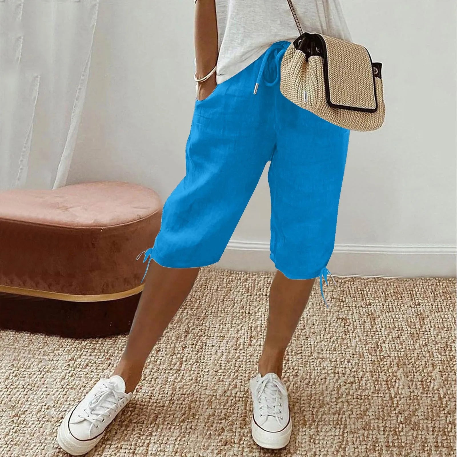 Lene™ | Stilfulde hørshorts.