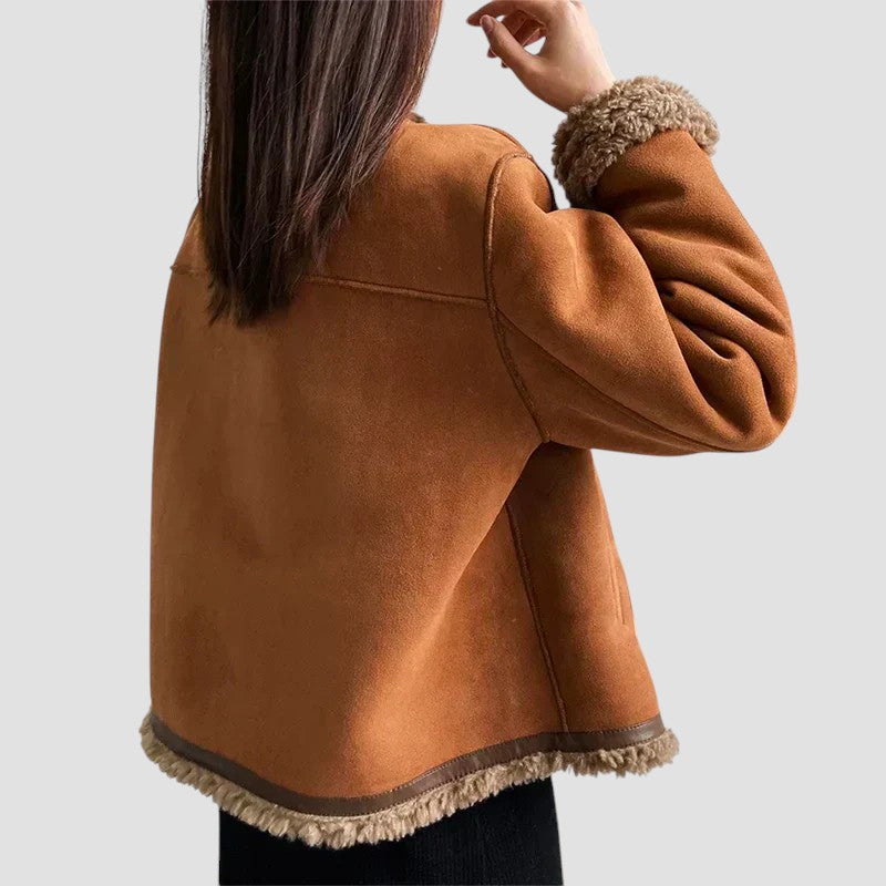 AURELIA™ – SHEARLING JAKKE MED BLØDT FOR