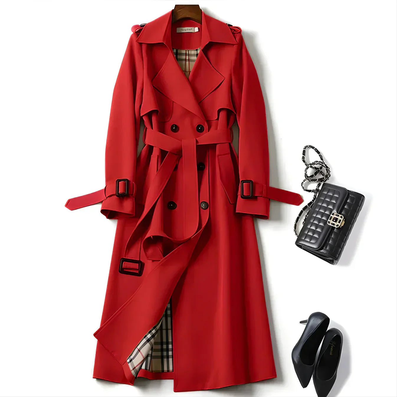 XANTHIPPE™ – ELEGANT TRENCHCOAT MED TIDLØST DESIGN
