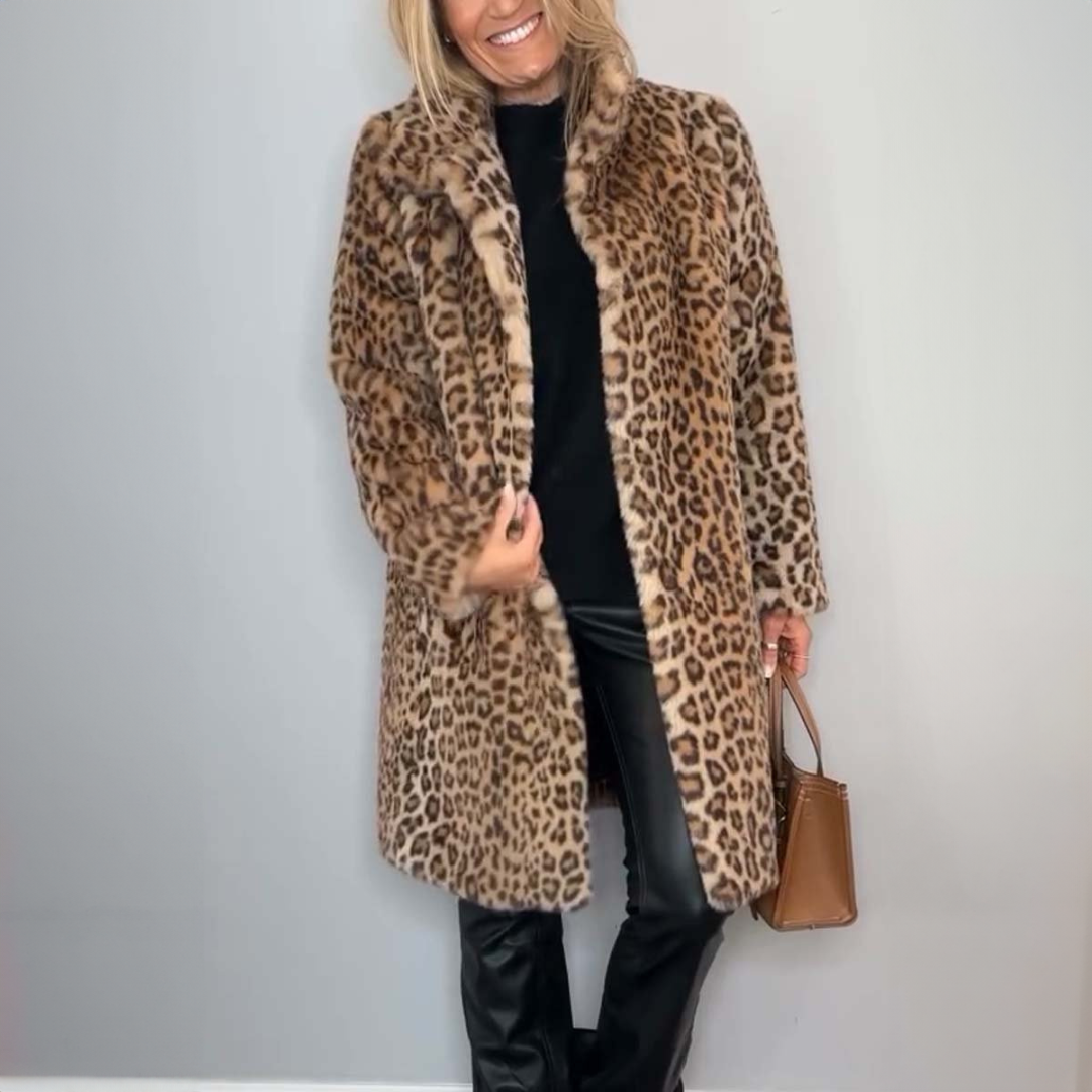 Daisy™ | Frakke med leopardprint