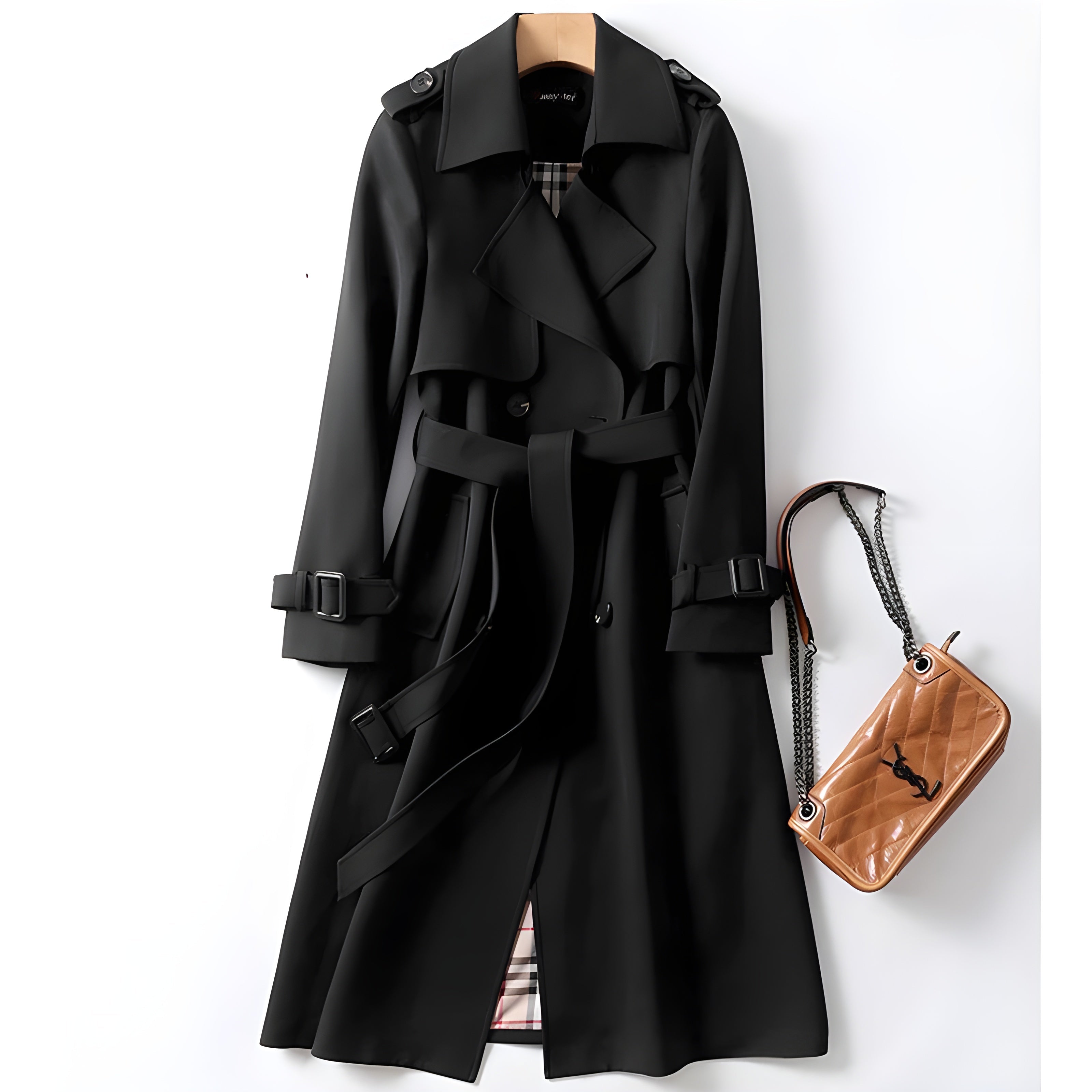 XANTHIPPE™ – ELEGANT TRENCHCOAT MED TIDLØST DESIGN